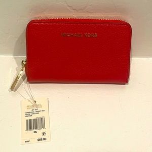 MK Card Case Wallet Bright Red❤️❤️